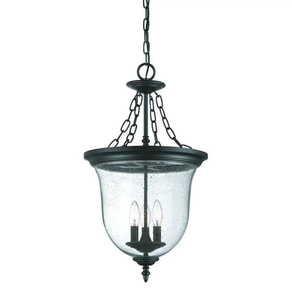 Belle 3-Light Matte black Hanging light HomeRoots