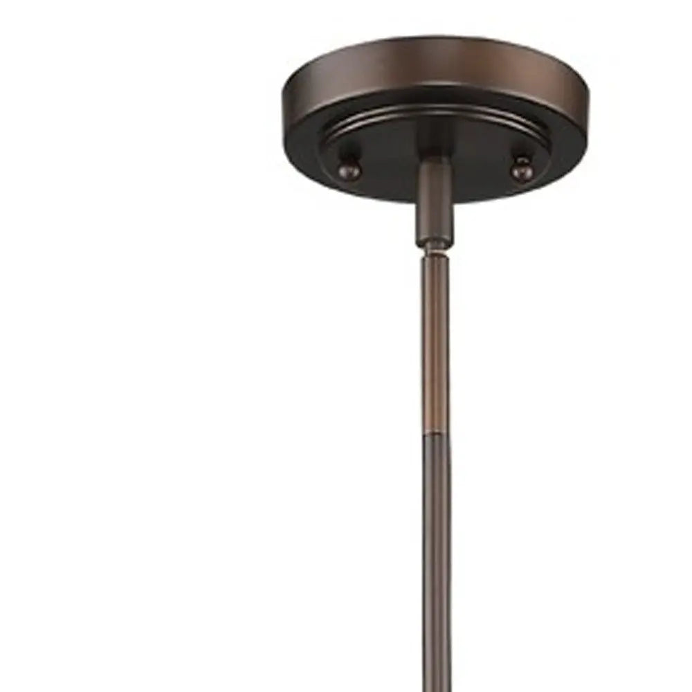 Antique Bronze Hanging Light with Dome Shade HomeRoots