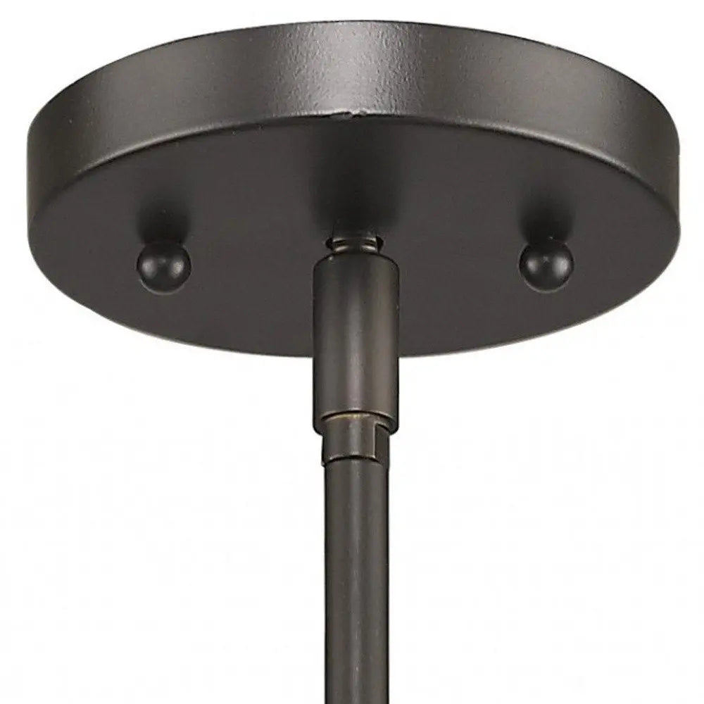 Brushed Bronze Minimalist Cylindrical Hanging Light HomeRoots