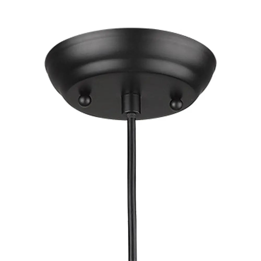 Matte Black Cork Shade Modern One Light Hanging Pendent Lamp HomeRoots