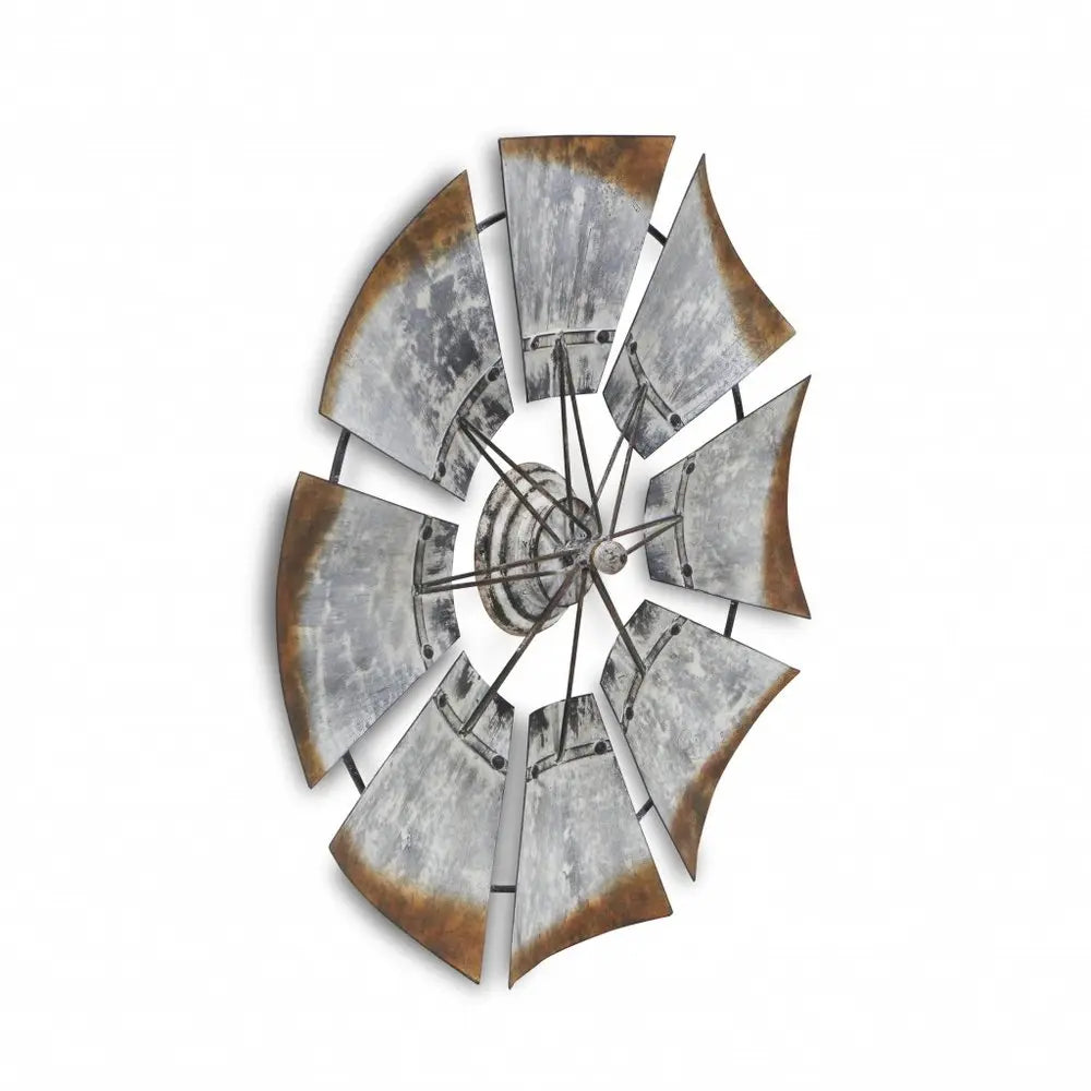 Metal Windmill Shaped Wall Decor HomeRoots