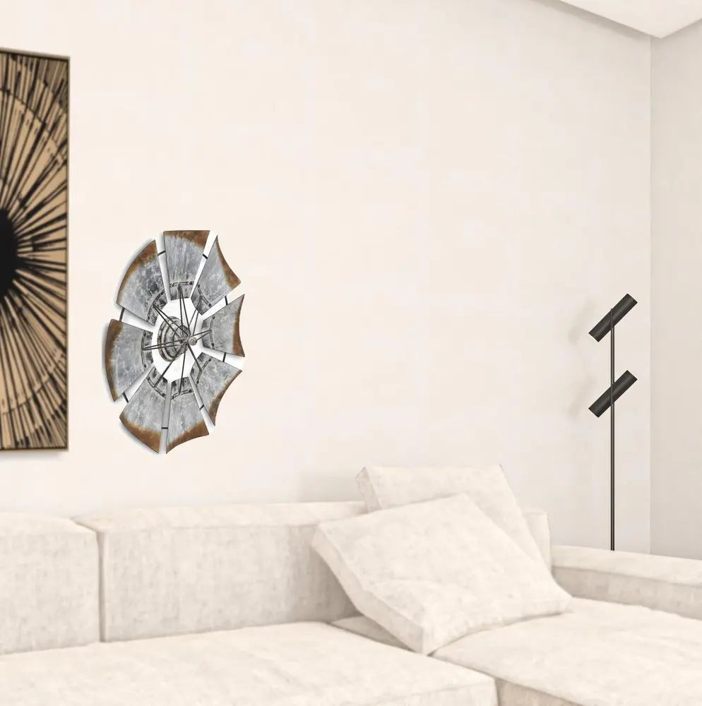 Metal Windmill Shaped Wall Decor HomeRoots
