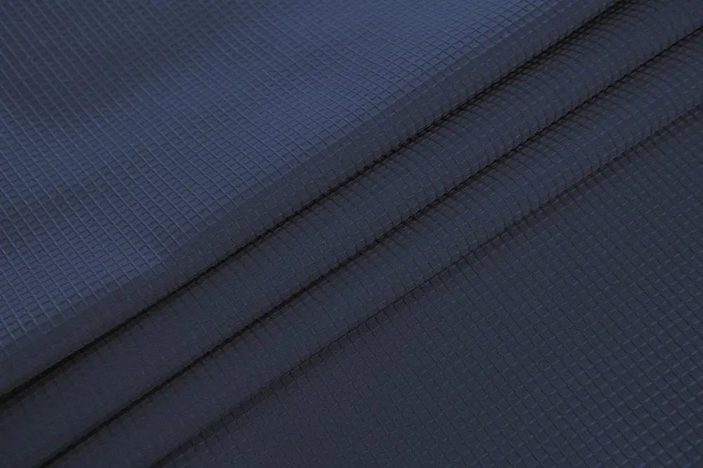 Luxurious Navy Waffle Weave Shower Curtain HomeRoots
