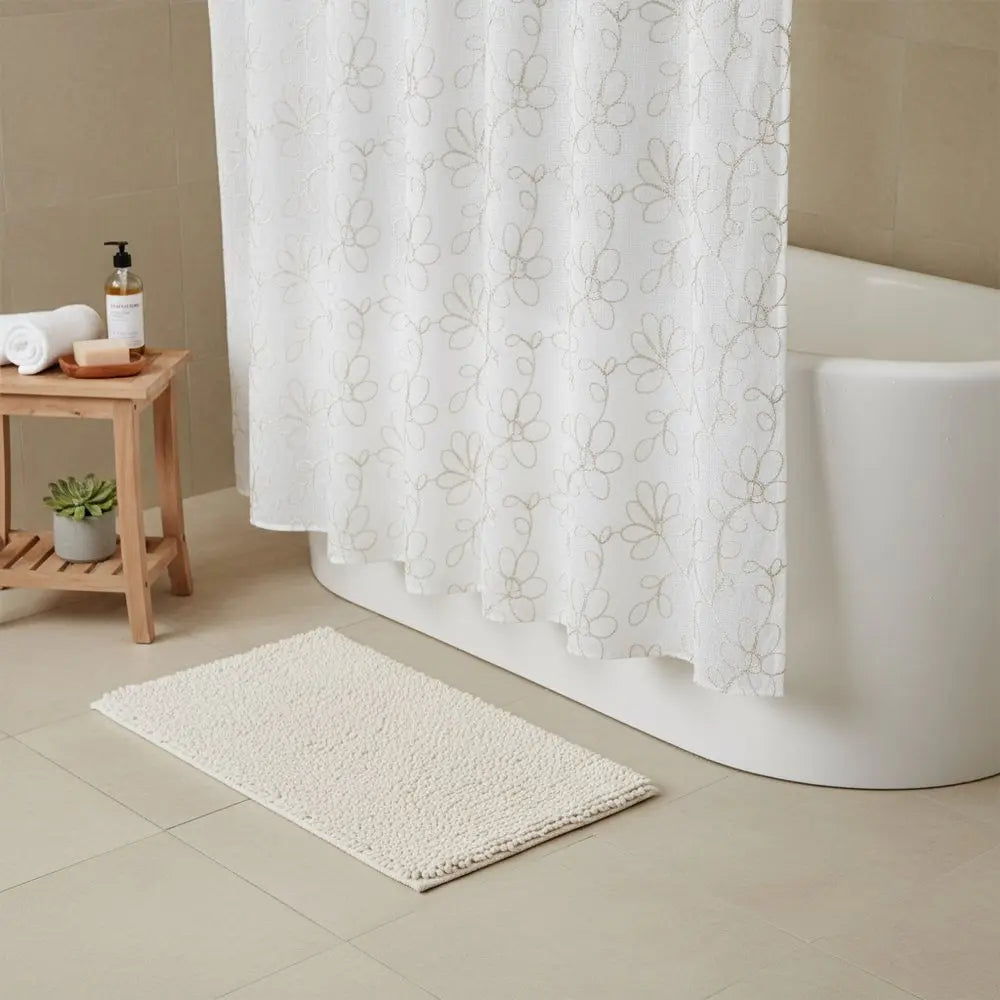 72" Linen Polyester Shower Curtain HomeRoots