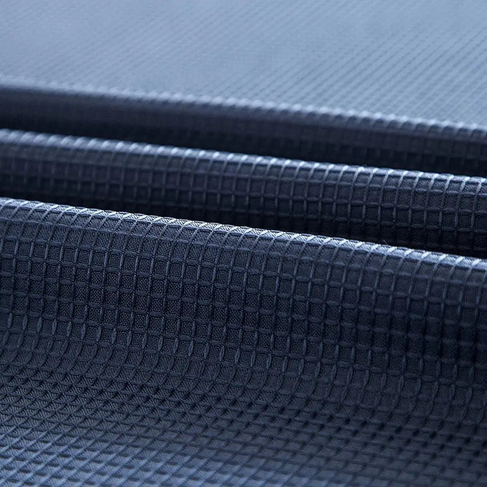 Navy Modern Grid Shower Curtain and Liner Set HomeRoots