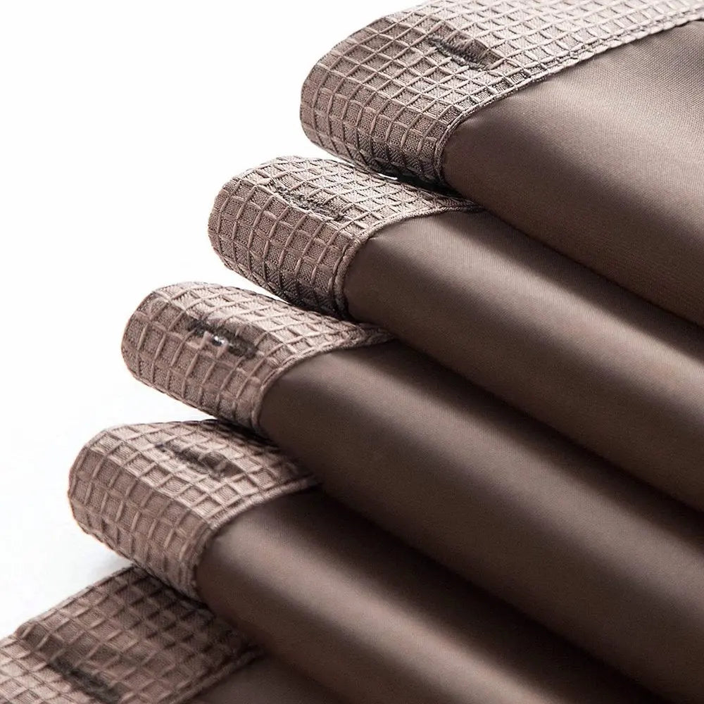 Brown Modern Grid Shower Curtain and Liner Set HomeRoots