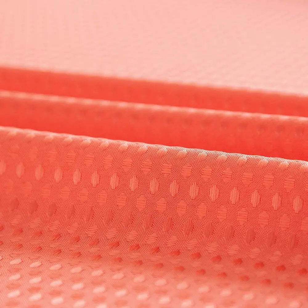 Coral Sheer and Grid Shower Curtain and Liner Set HomeRoots