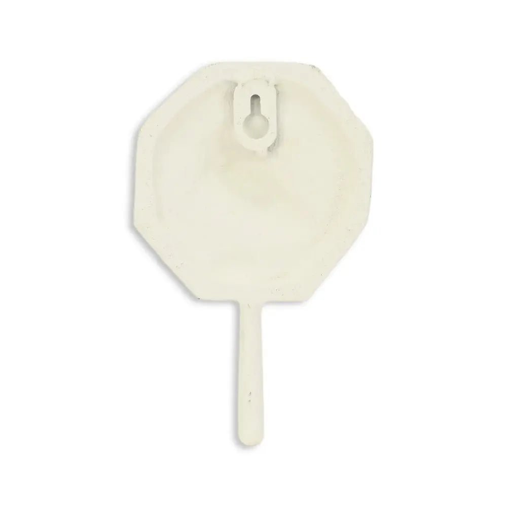 4" Blue And Cream Cast Iron Conch Shell Wall Hook - NOBLE HOME INTERIORS