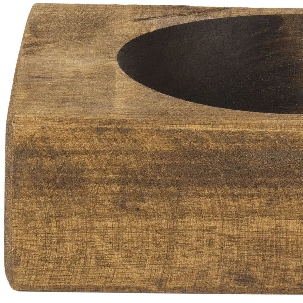 4" Wide Pillar Tabletop Pillar Candle Holder - NOBLE HOME INTERIORS