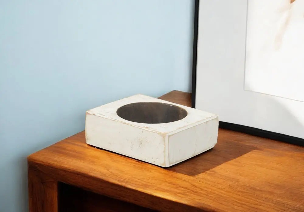 4" Wide Pillar Tabletop Pillar Candle Holder - NOBLE HOME INTERIORS