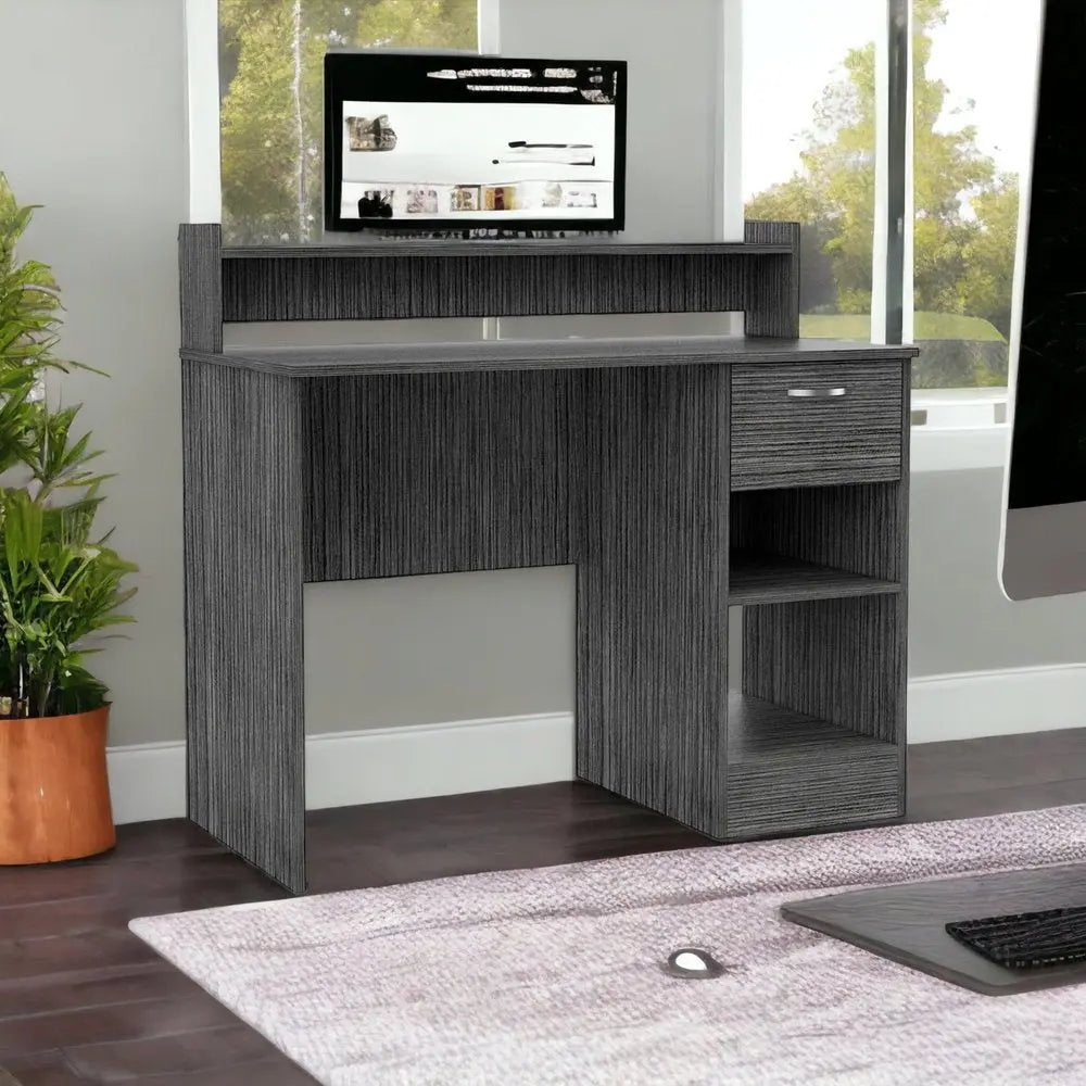 40" Graphite Computer Desk HomeRoots