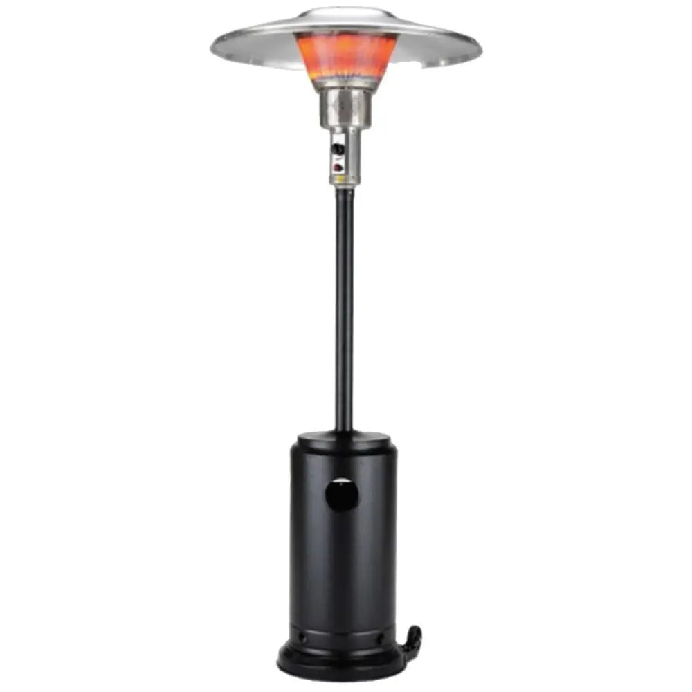 40000 BTU Black Steel Propane Cylindrical Pole Standing Patio Heater - NOBLE HOME INTERIORS