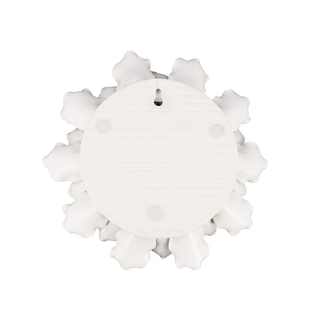 9" Off White Ceramic Flower Hanging Dimensional Sculpture HomeRoots