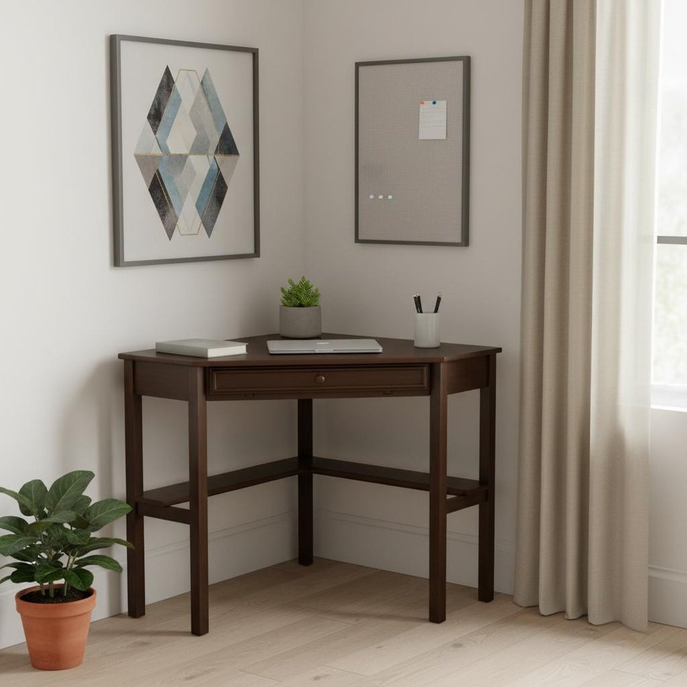Espresso Corner Computer Desk