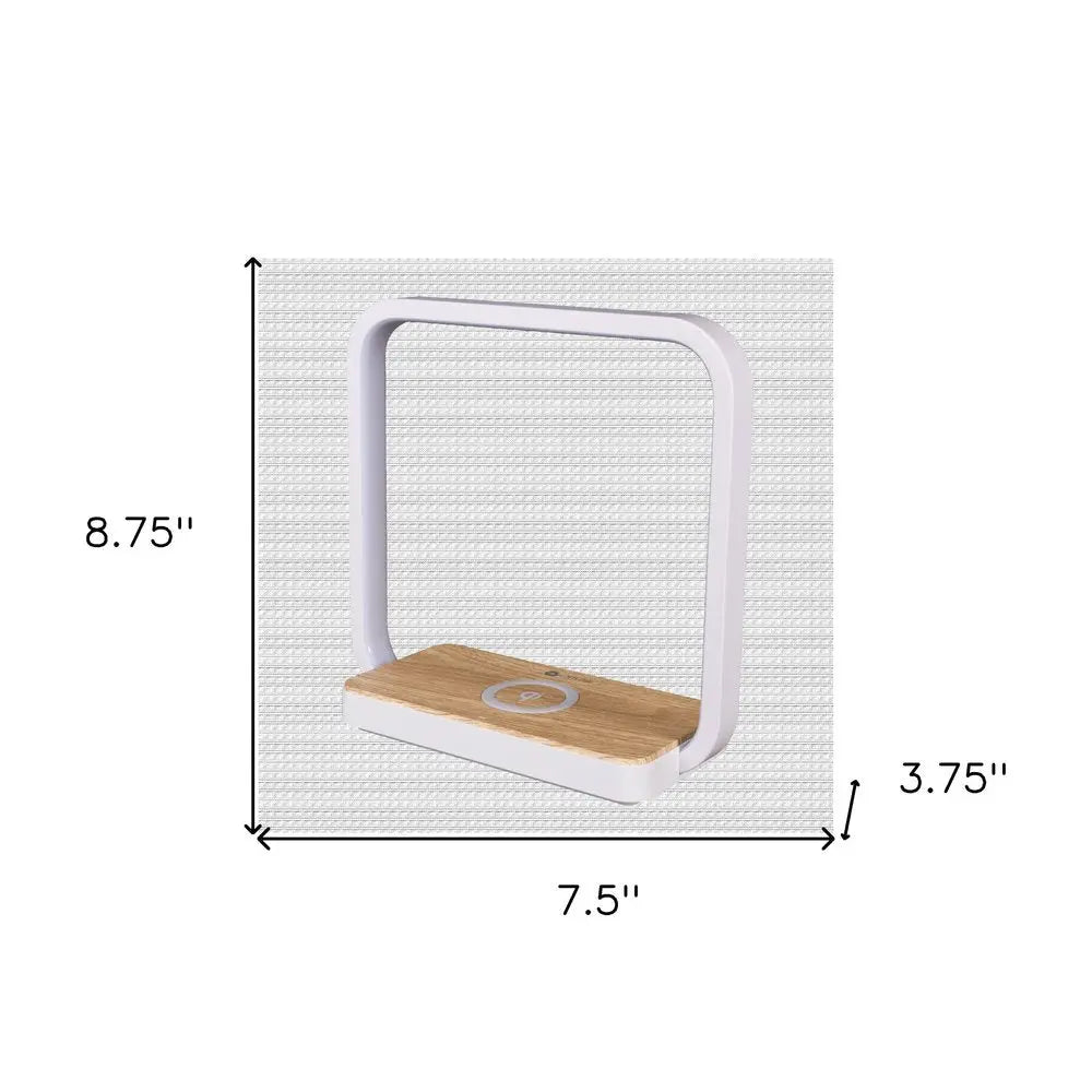 Contemporary White Wireless Phone Charger HomeRoots