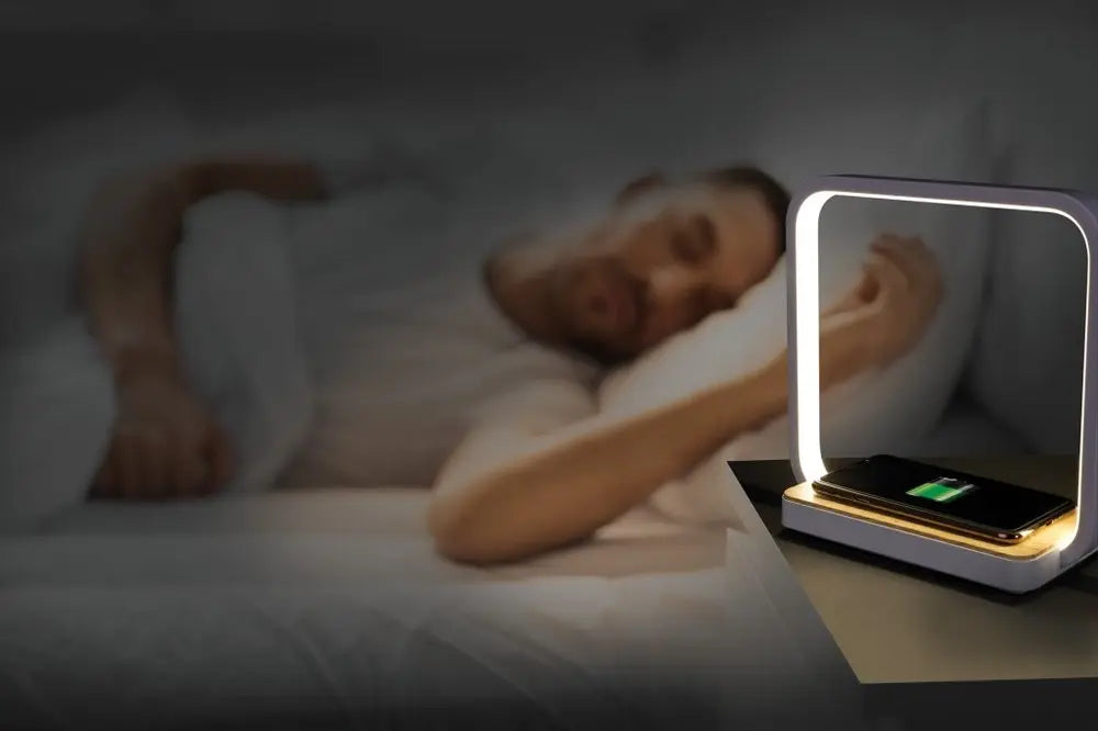 Contemporary White Wireless Phone Charger HomeRoots