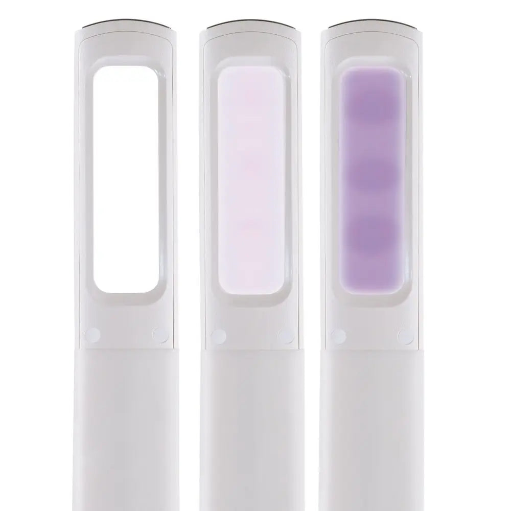 Contemporary White Sanitizing LED Desk Lamp HomeRoots