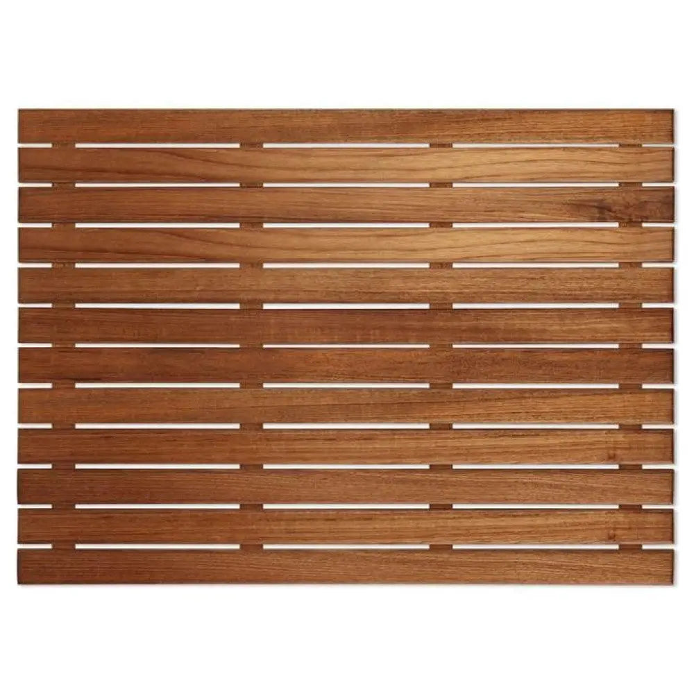 25" Premium Teak Shower Bath Mat HomeRoots