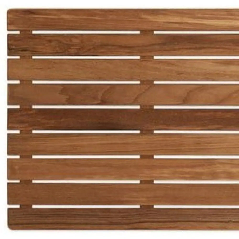32" Premium Teak Shower Bath Mat HomeRoots