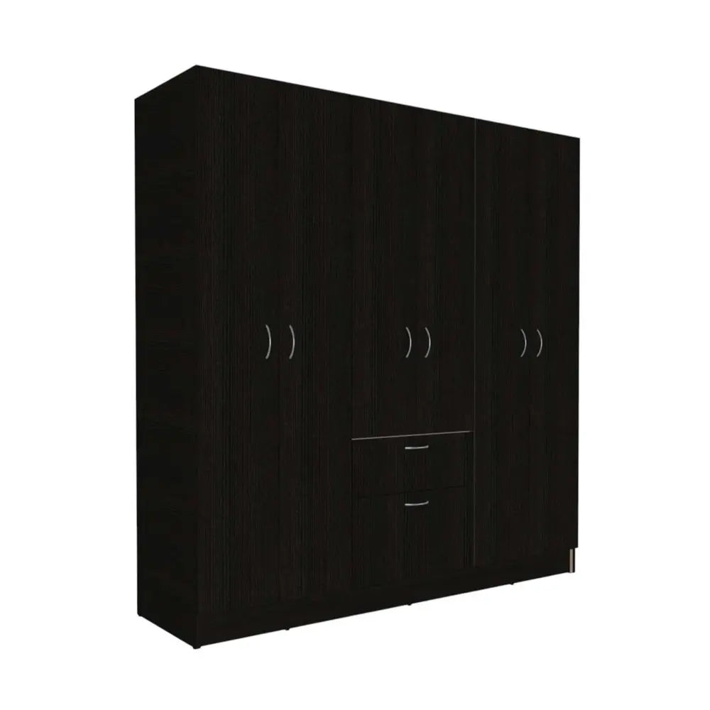 71" Black and White Single Drawer Combo Dresser HomeRoots