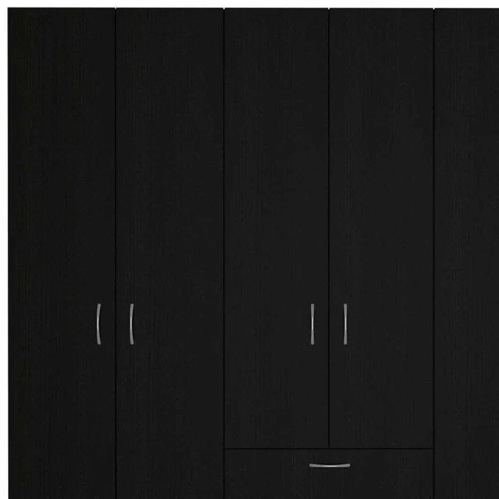 71" Black and White Single Drawer Combo Dresser HomeRoots