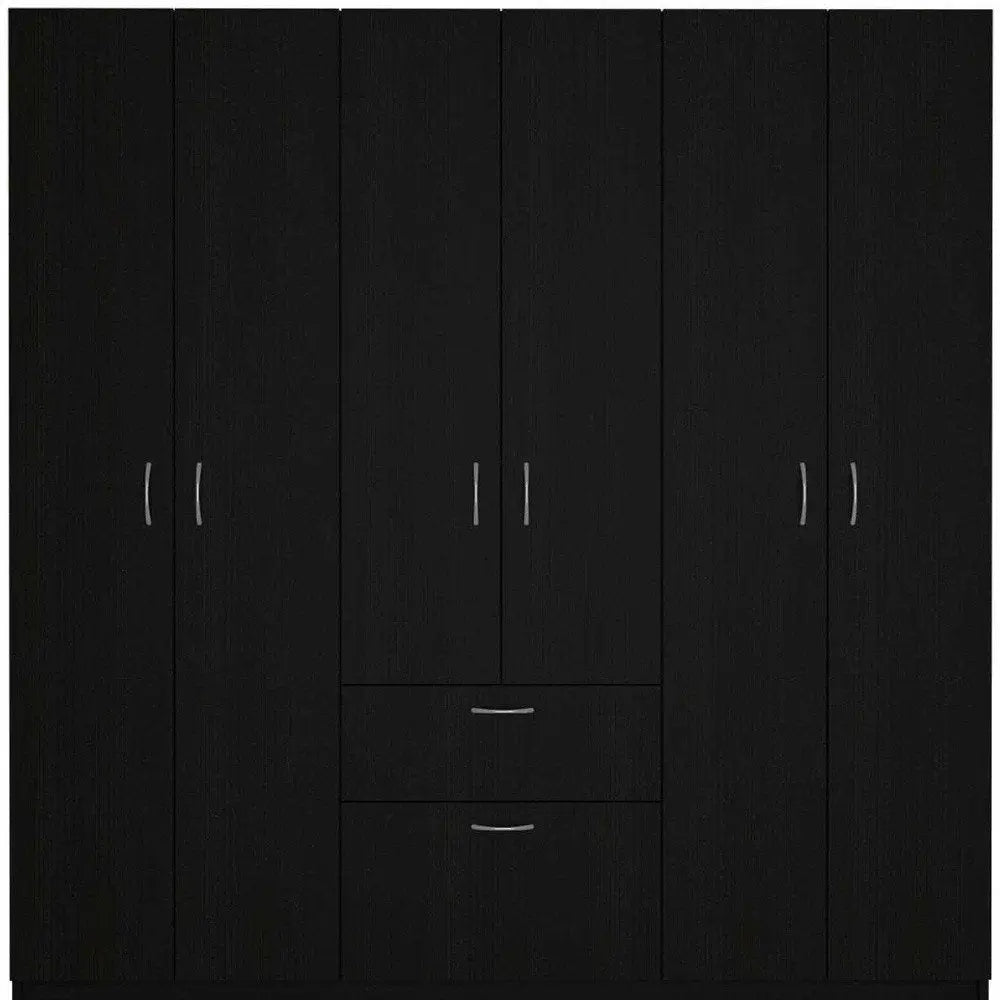 71" Black and White Single Drawer Combo Dresser HomeRoots