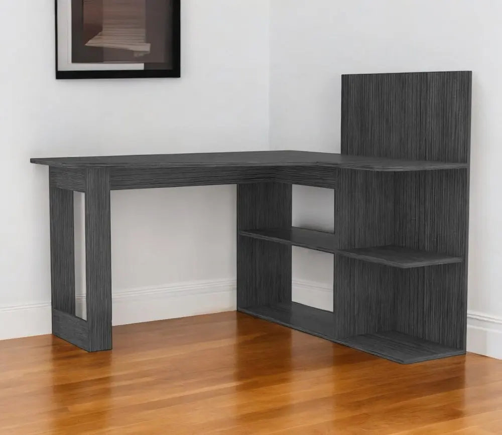 47" Gray L Shape Computer Desk HomeRoots