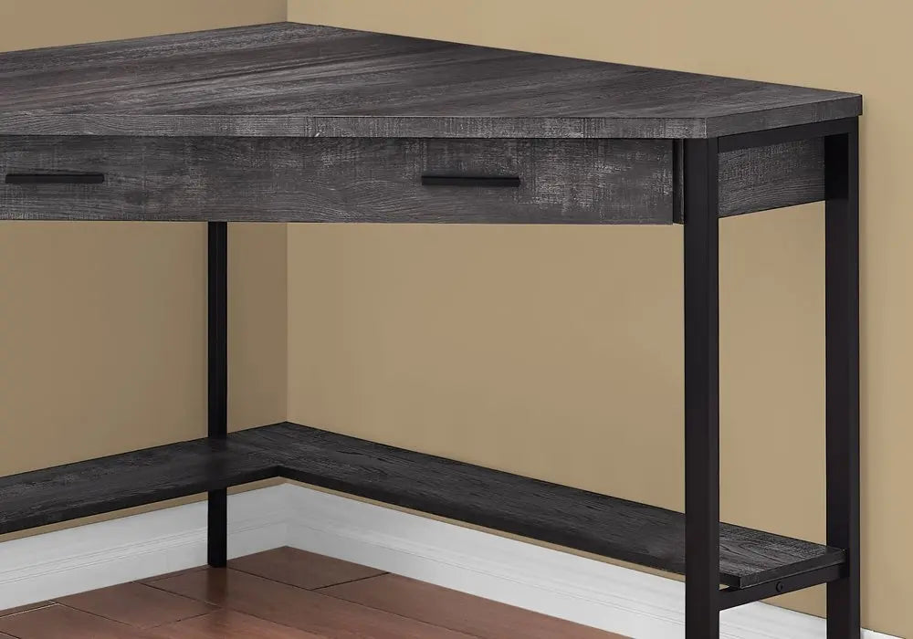 42" Black Corner Computer Desk - NOBLE HOME INTERIORS