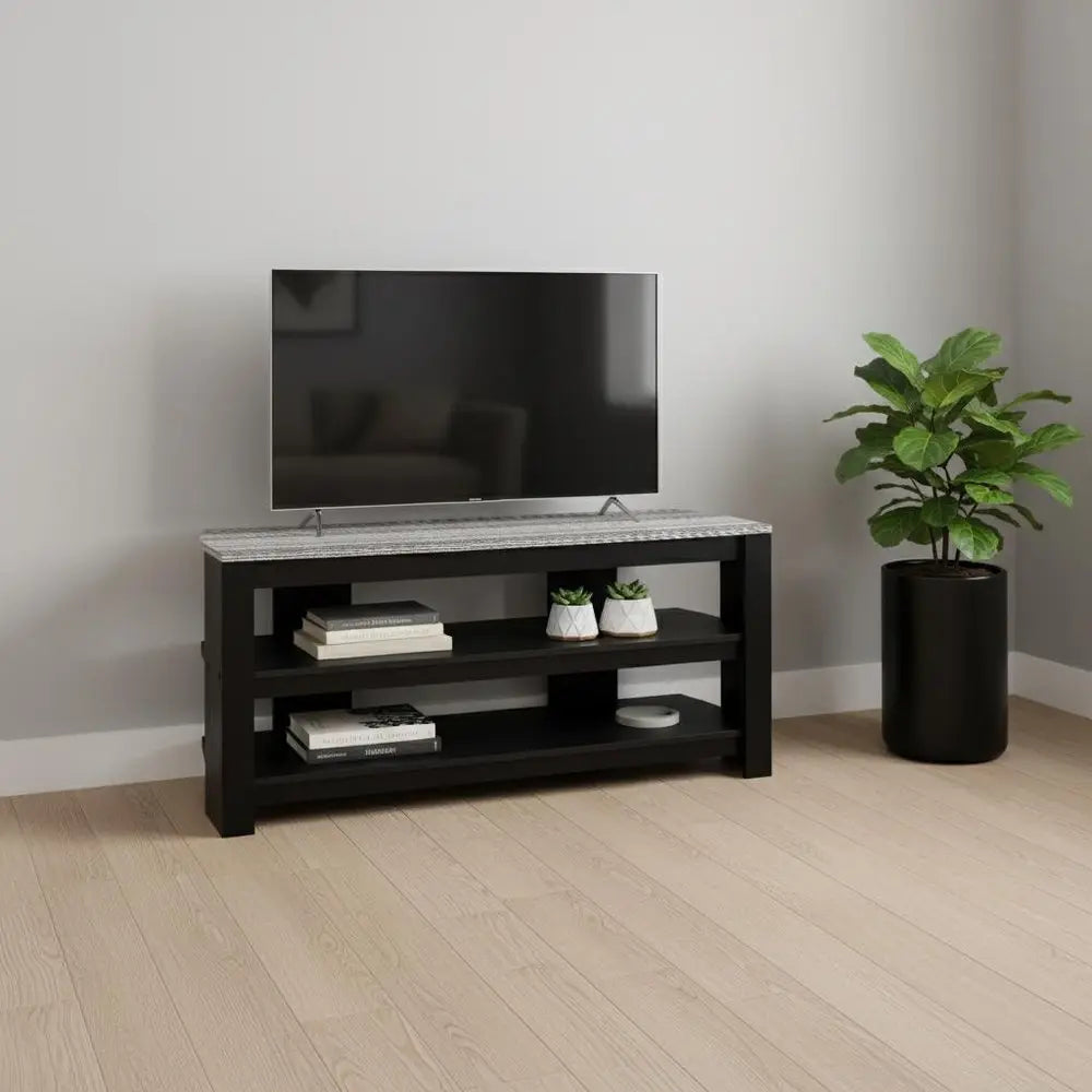 42" Brown Open Shelving TV Stand - NOBLE HOME INTERIORS