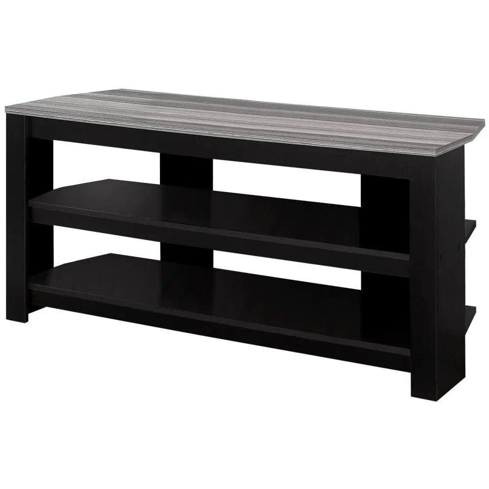 42" Brown Open Shelving TV Stand - NOBLE HOME INTERIORS