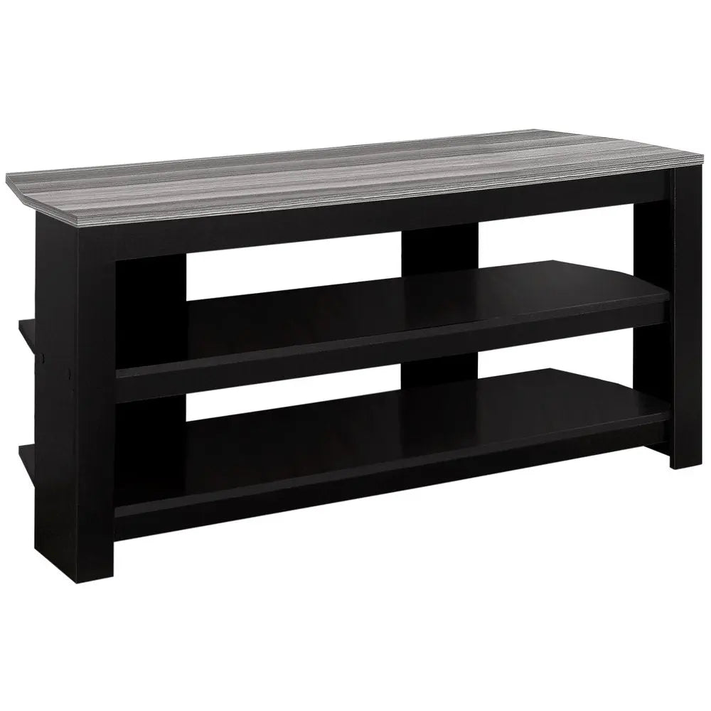 42" Brown Open Shelving TV Stand - NOBLE HOME INTERIORS