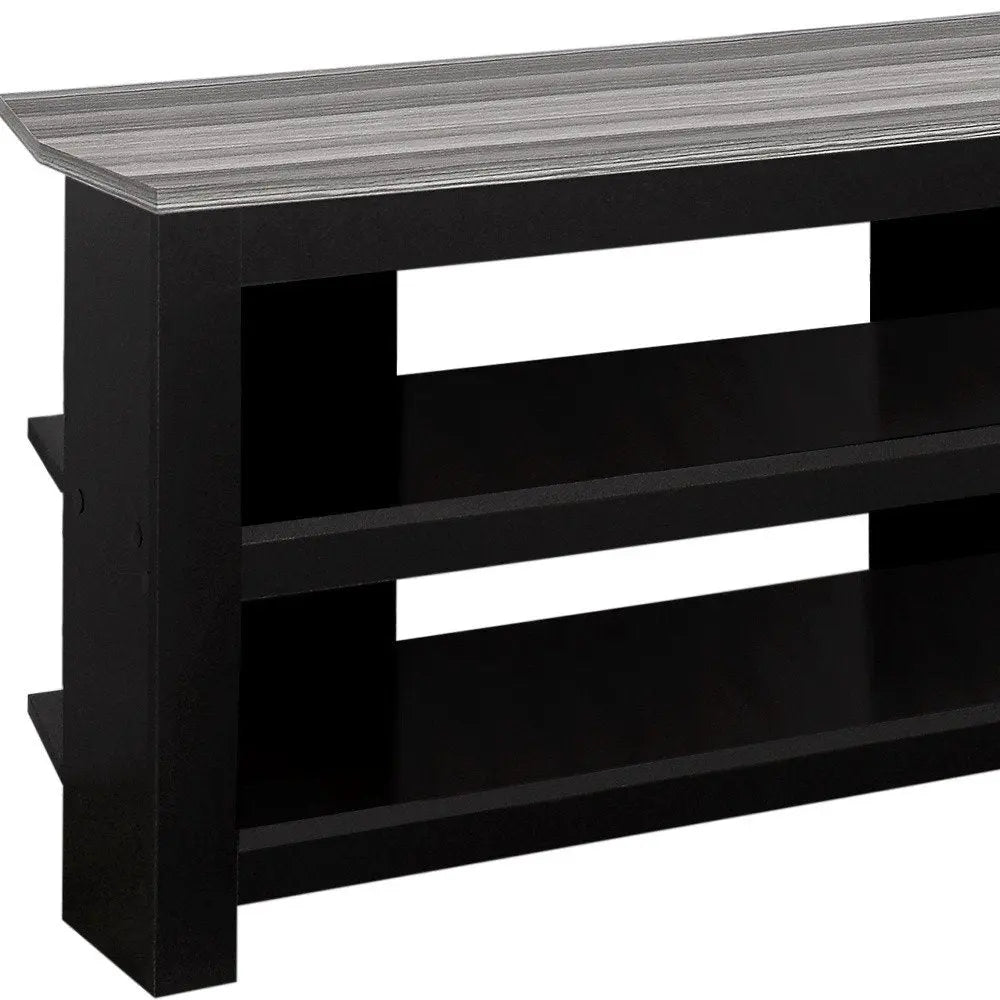 42" Brown Open Shelving TV Stand - NOBLE HOME INTERIORS