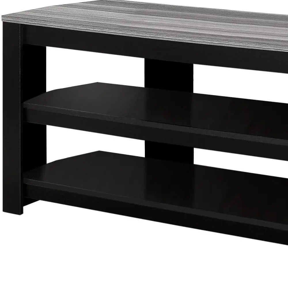 42" Brown Open Shelving TV Stand - NOBLE HOME INTERIORS