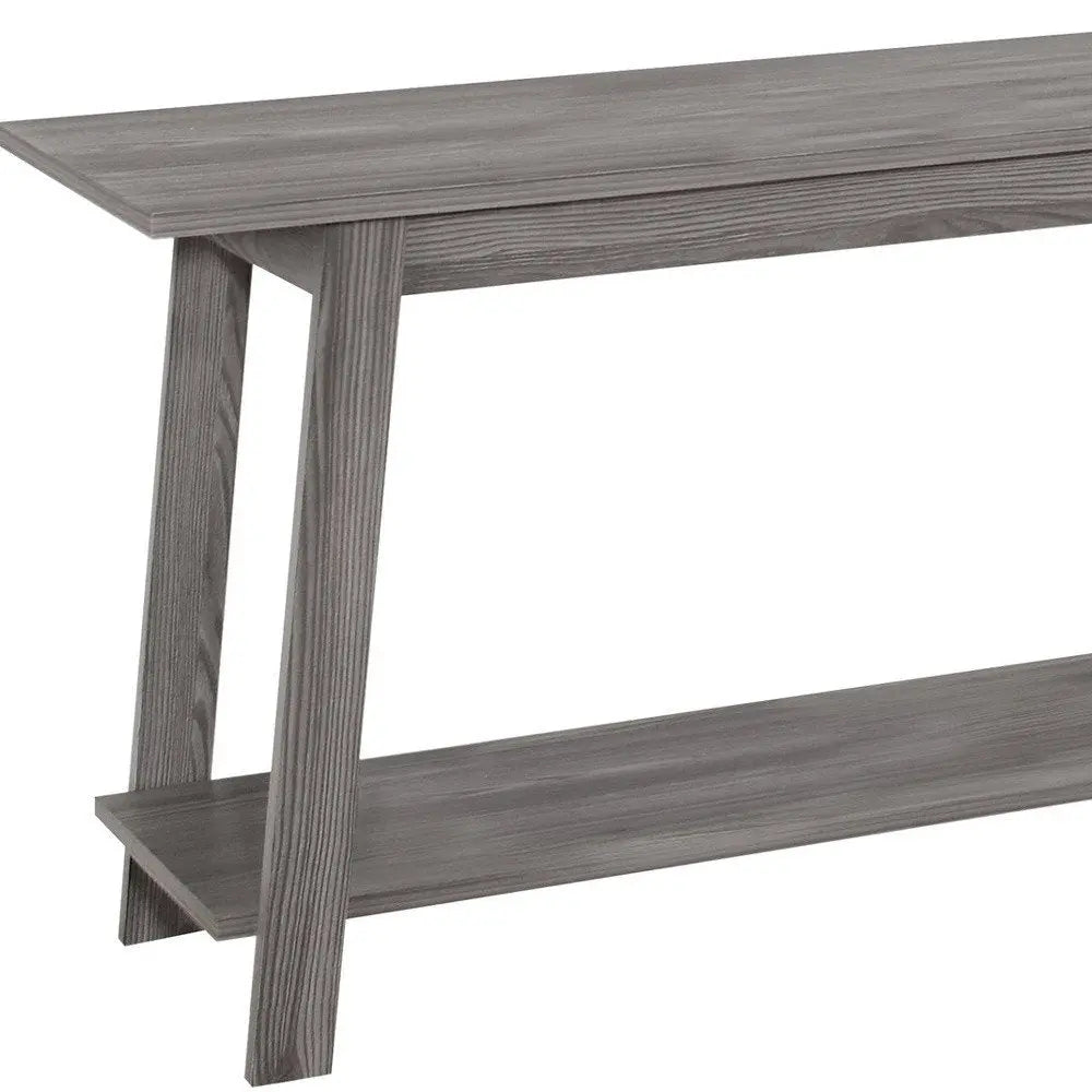 42" Gray Open Shelving TV Stand - NOBLE HOME INTERIORS