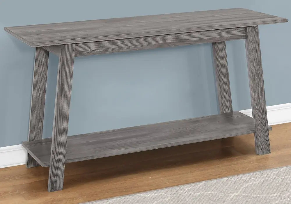 42" Gray Open Shelving TV Stand - NOBLE HOME INTERIORS