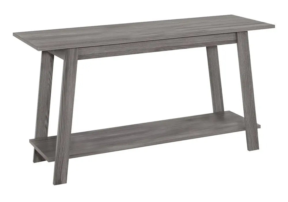 42" Gray Open Shelving TV Stand - NOBLE HOME INTERIORS
