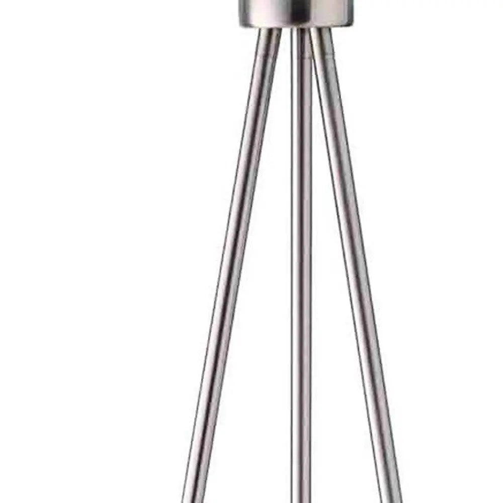 59" White Tripod Floor Lamp With White Drum Shade HomeRoots
