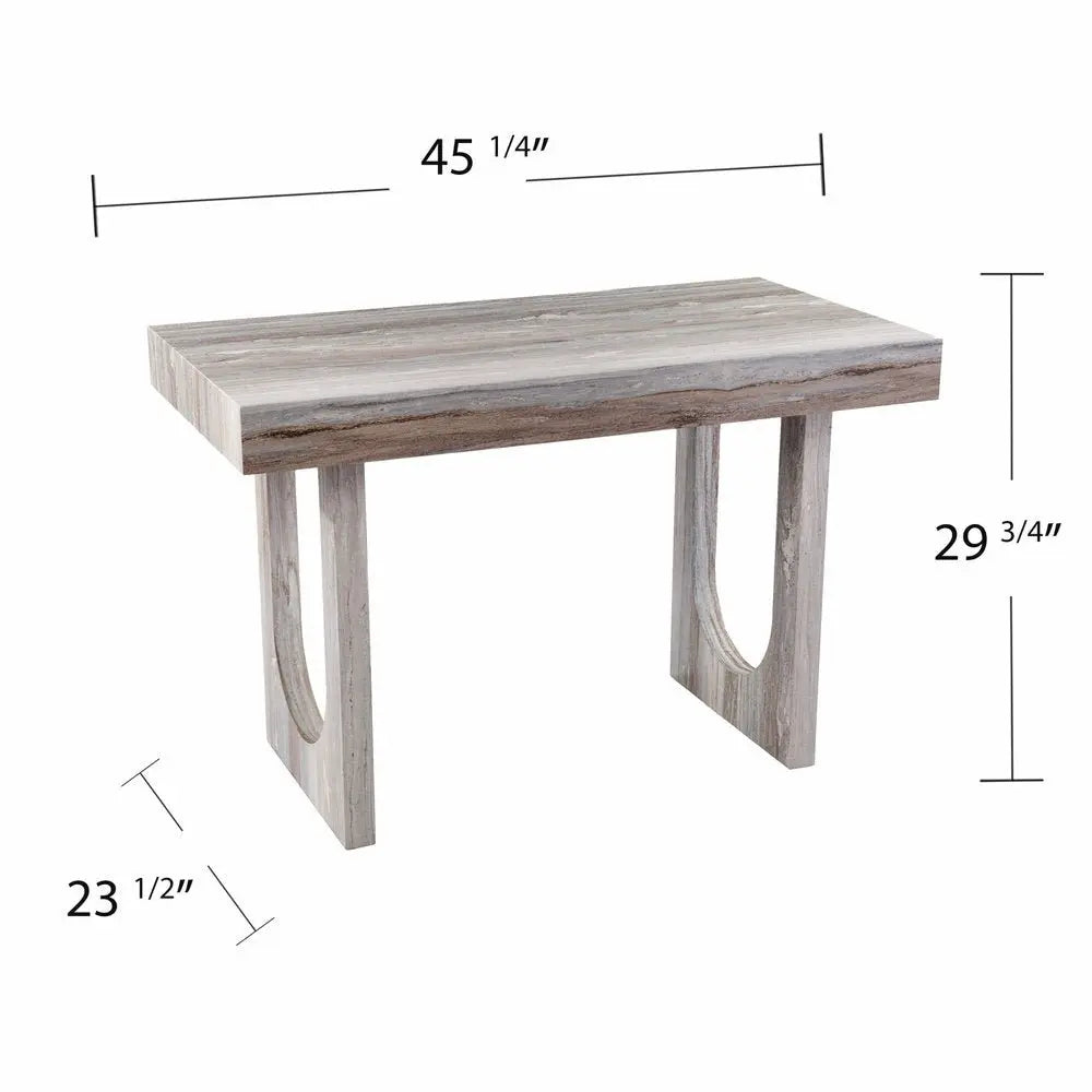 45" Brown Writing Desk - NOBLE HOME INTERIORS