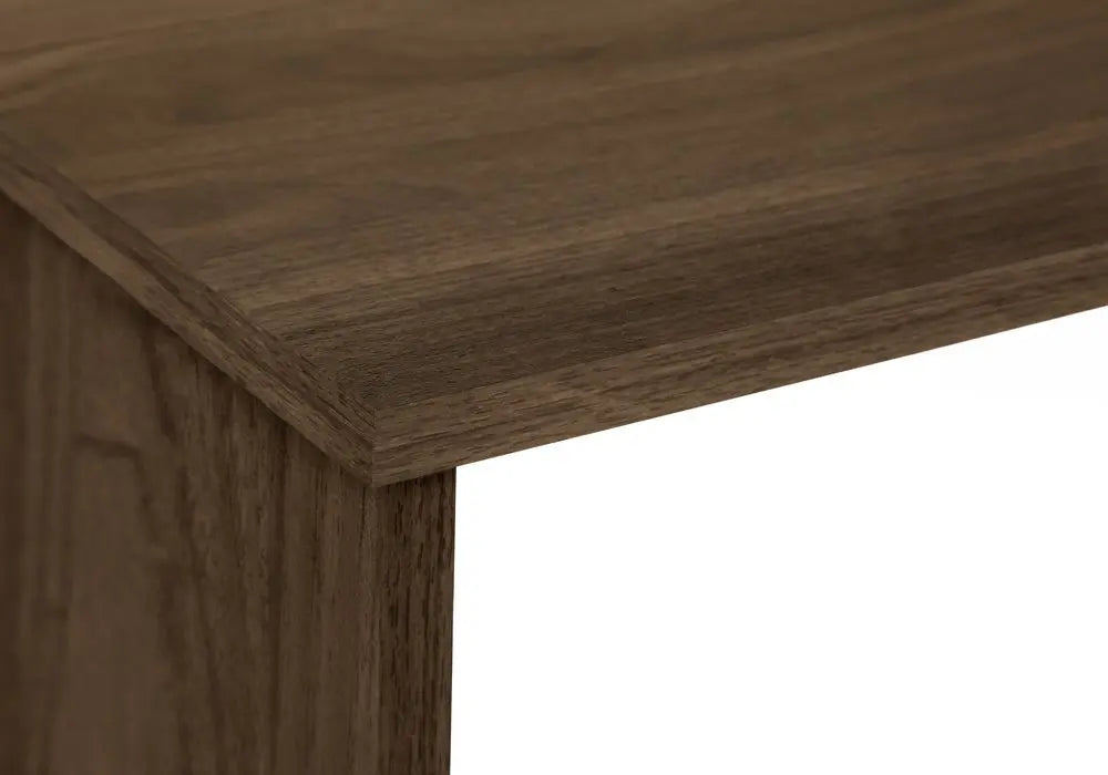 46" Brown Wood L Shape Computer Desk - NOBLE HOME INTERIORS