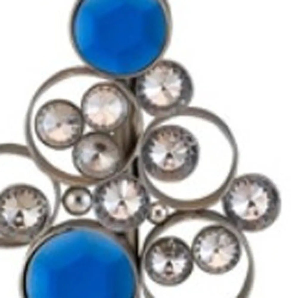 21" Silver Bedside With White Shade HomeRoots