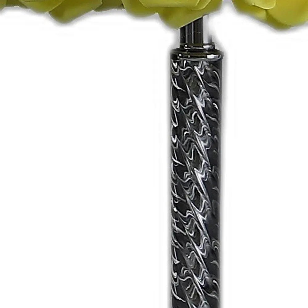 18” Pink Roses Acrylic And Metal Table Lamp HomeRoots