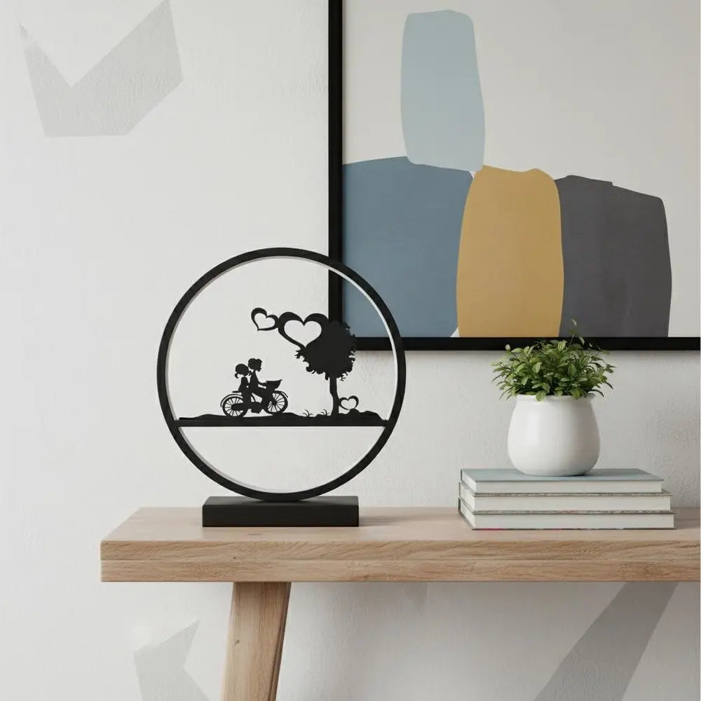 13" Black Bedside Led Table Lamp HomeRoots