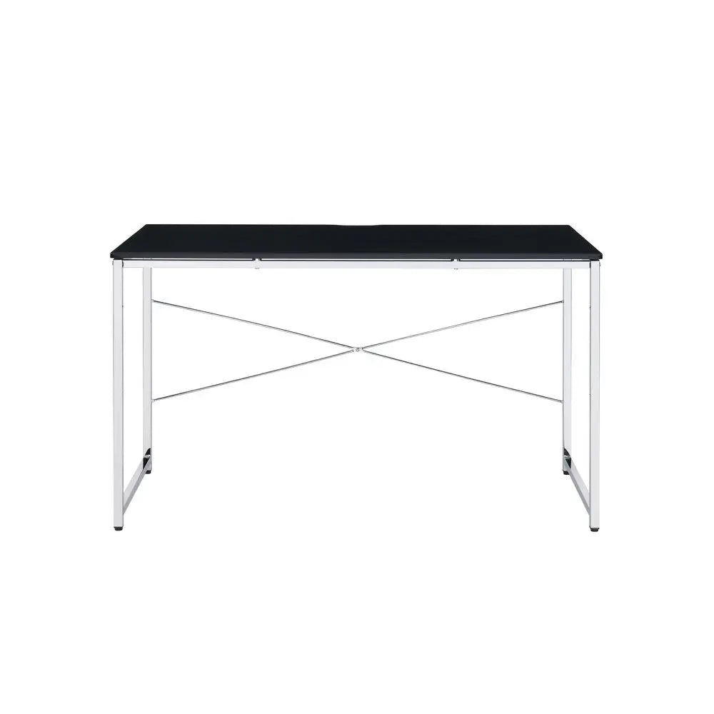 47" Black and Silver Writing Desk - NOBLE HOME INTERIORS