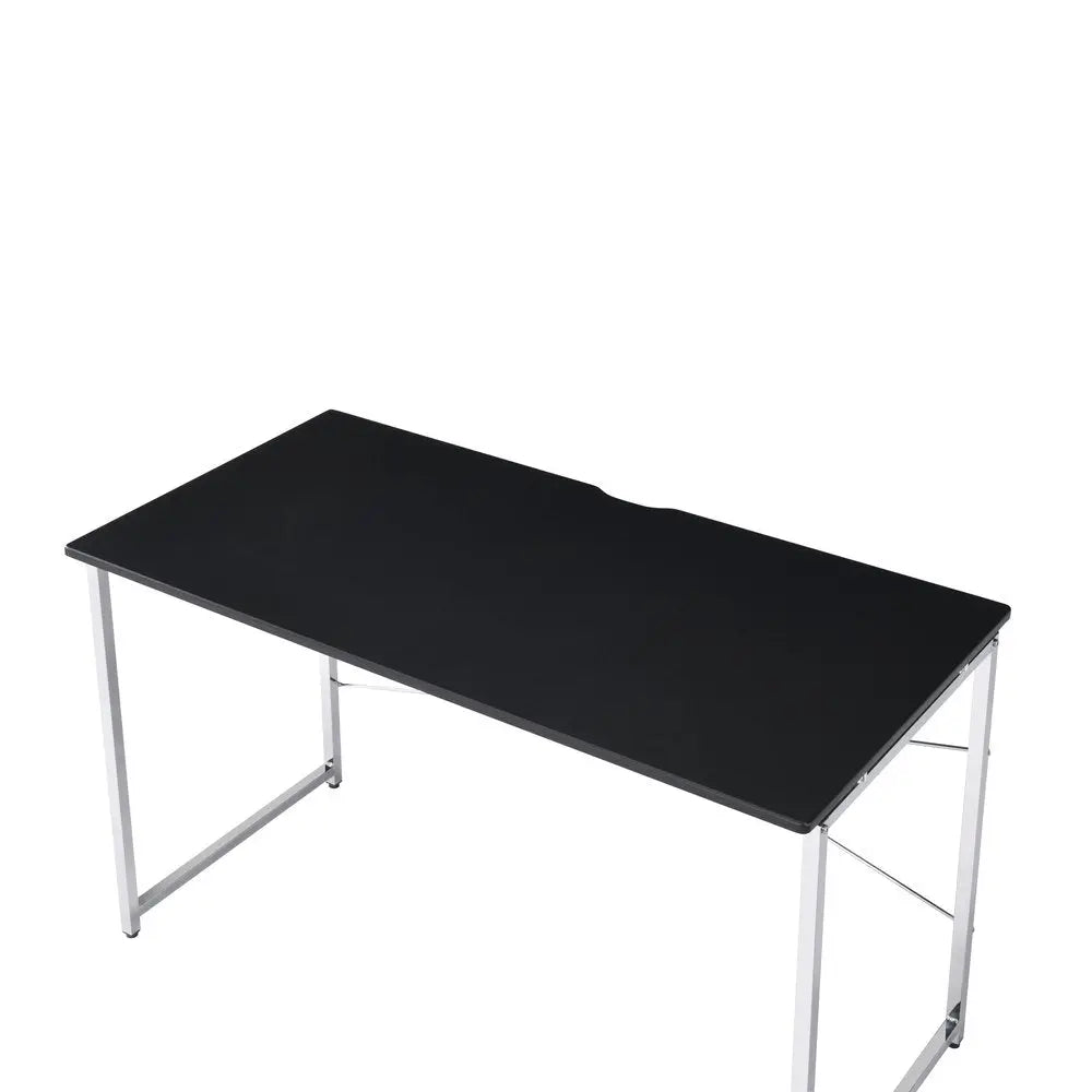 47" Black and Silver Writing Desk - NOBLE HOME INTERIORS