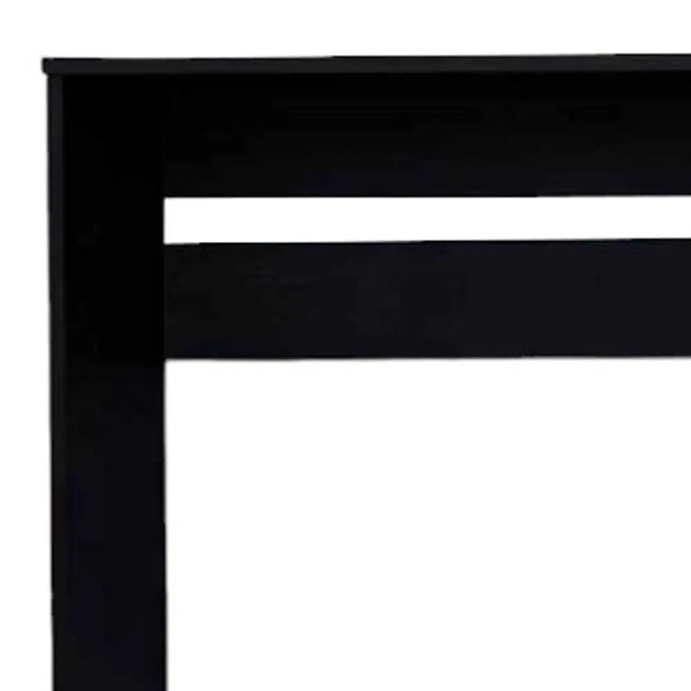 47" Black Computer Desk With Three Drawers - NOBLE HOME INTERIORS
