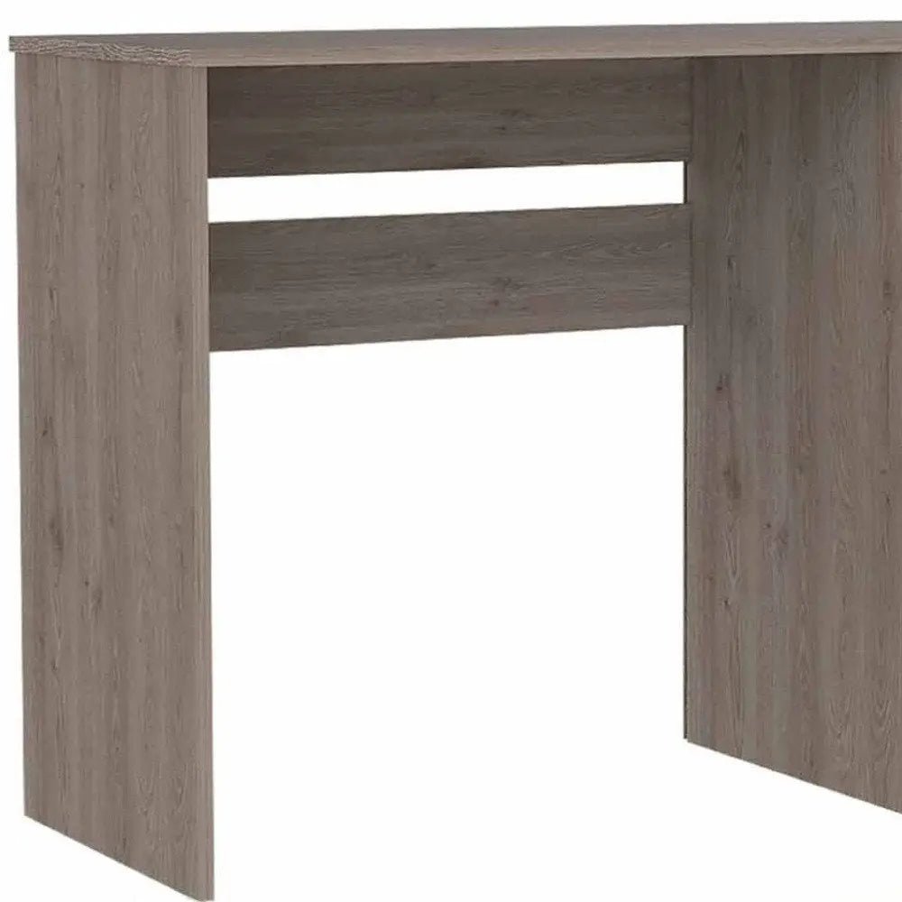 47" Light Gray Computer Desk With Three Drawers - NOBLE HOME INTERIORS