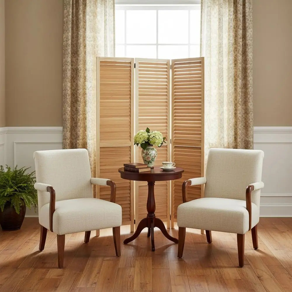 47 X 67 Natural Wood Screen - NOBLE HOME INTERIORS