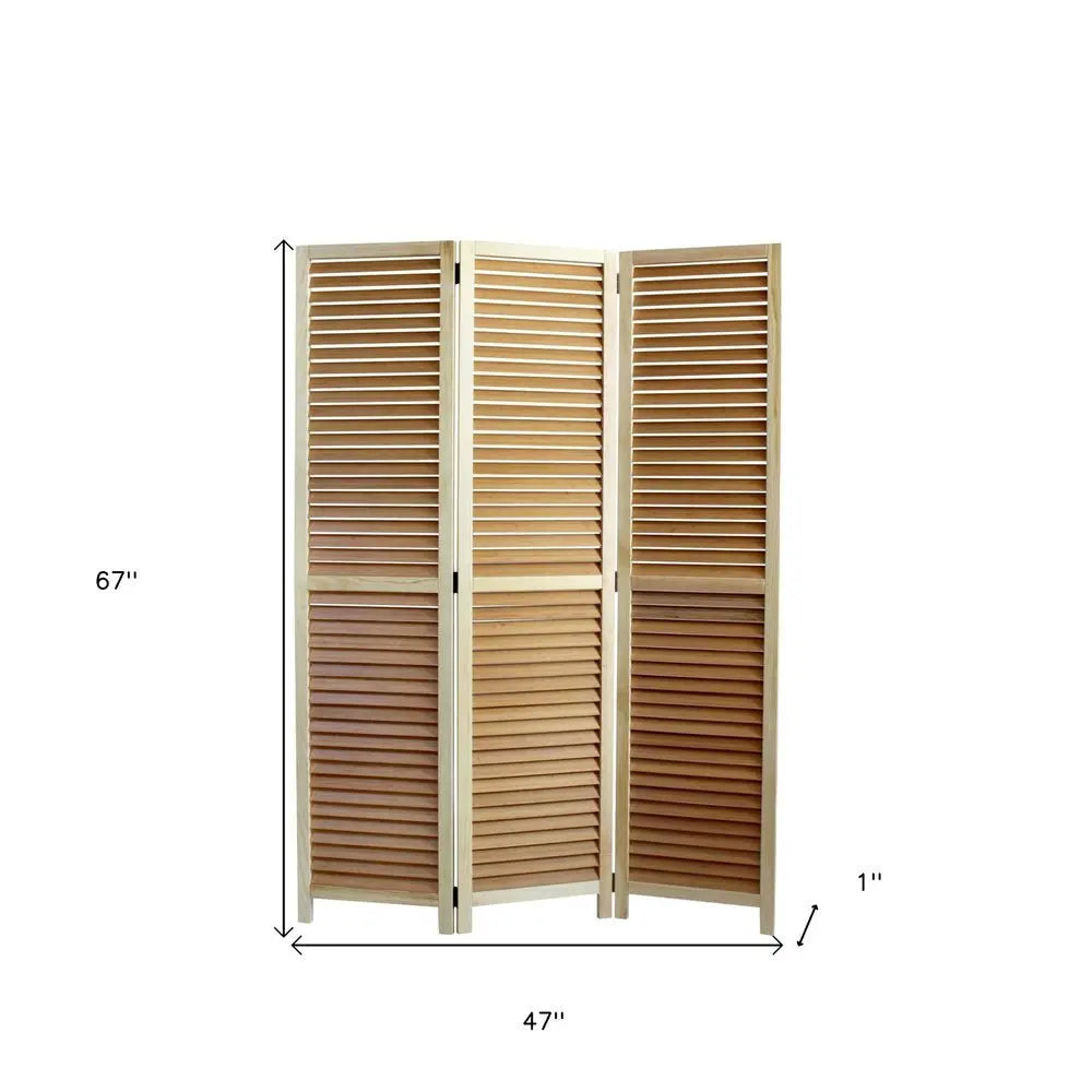 47 X 67 Natural Wood Screen - NOBLE HOME INTERIORS