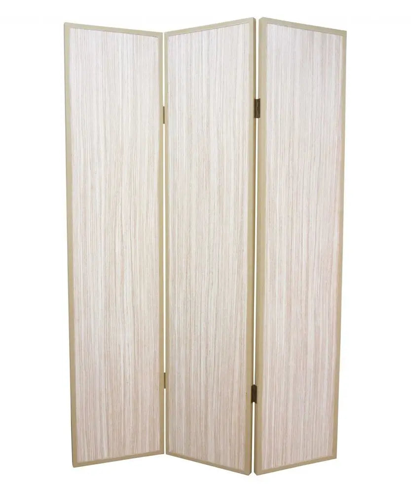 47 X 71 Beige Wood Screen - NOBLE HOME INTERIORS
