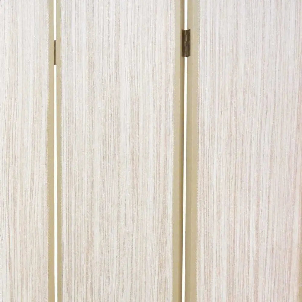 47 X 71 Beige Wood Screen - NOBLE HOME INTERIORS